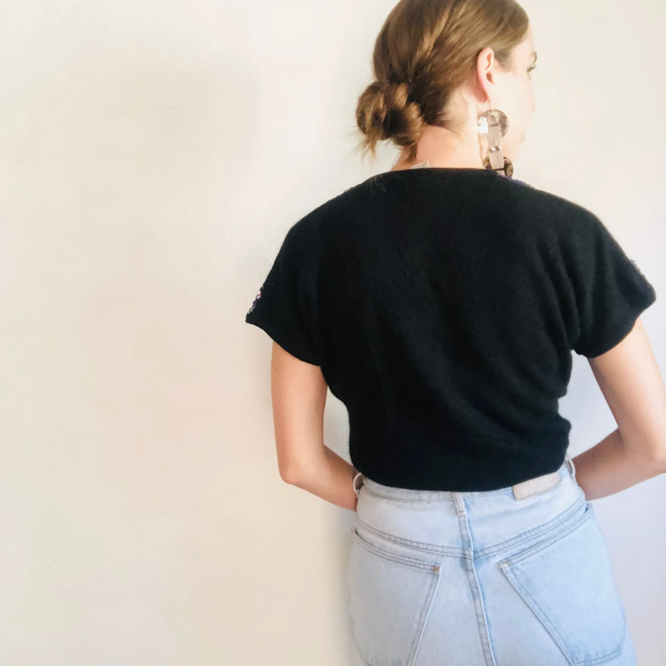 80'S VINTAGE TROMPE L'OEIL SWEATER // SIZE MEDIUM