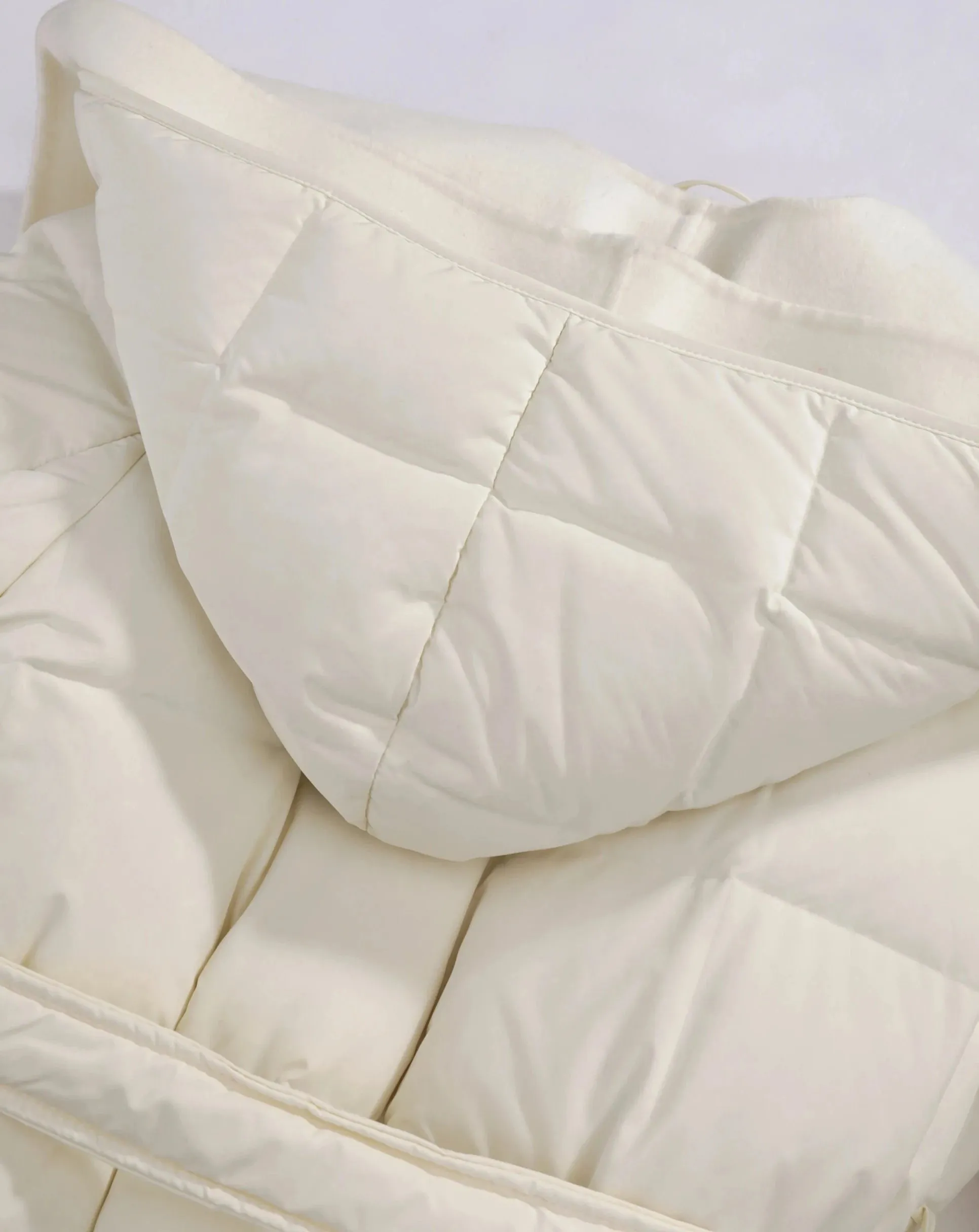 ADELYN Maxi Long Sleeve Belted Puffer Coat