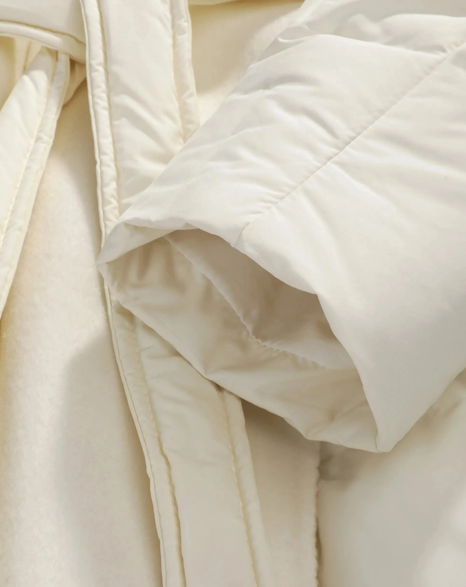 ADELYN Maxi Long Sleeve Belted Puffer Coat