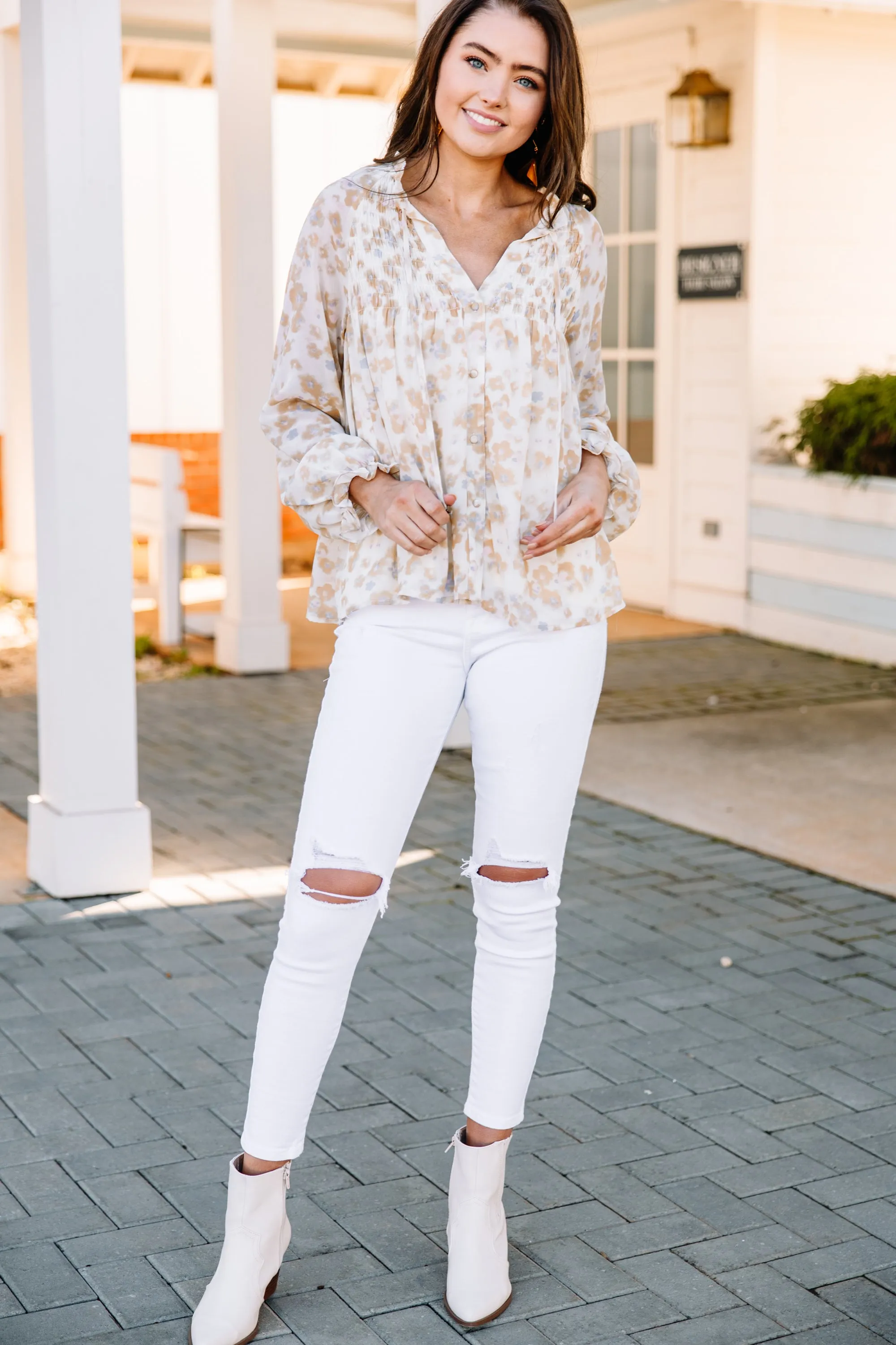 All My Life Yellow Floral Blouse