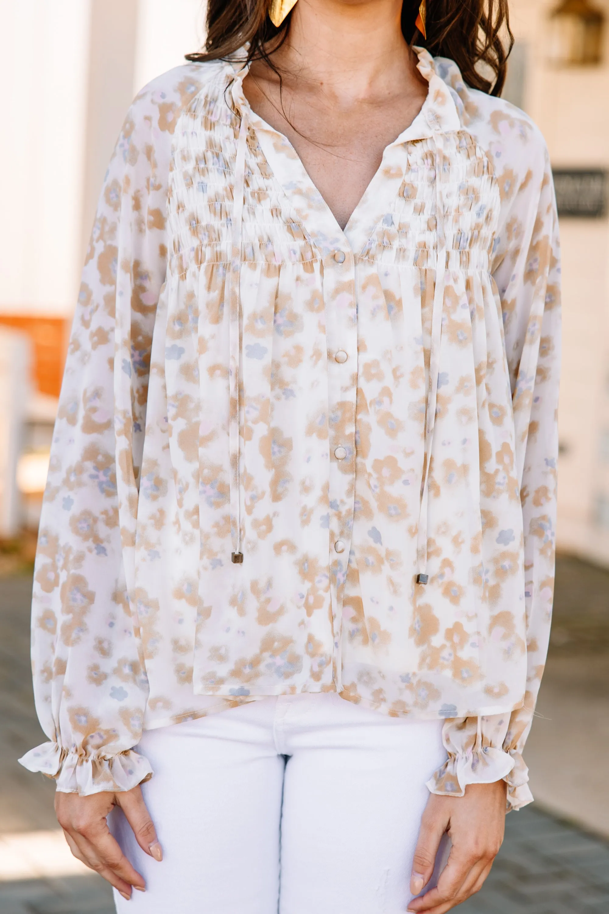 All My Life Yellow Floral Blouse