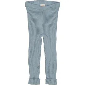 Analogie By Lil Legs Aqua Knit Leggings