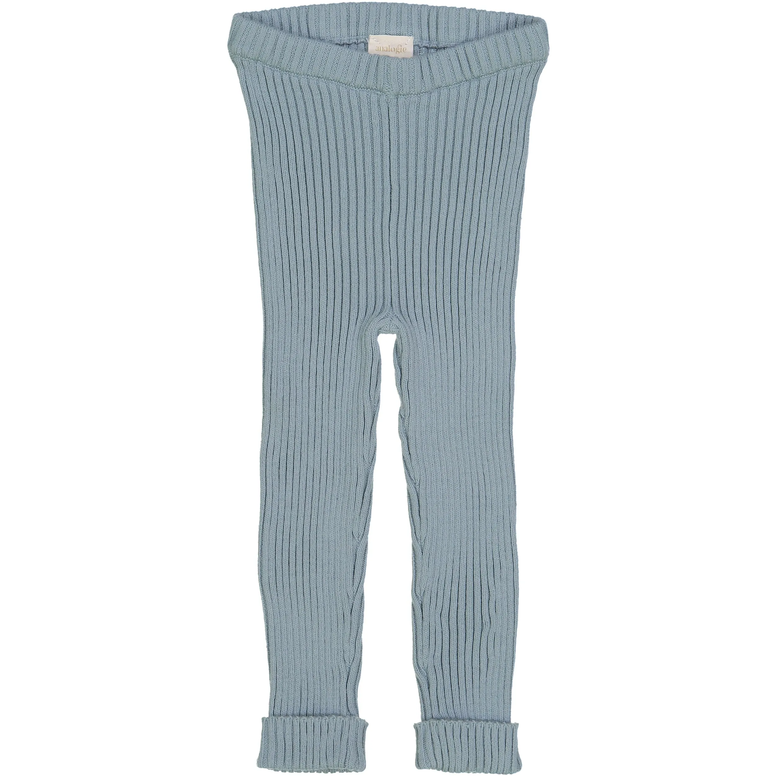 Analogie By Lil Legs Aqua Knit Leggings
