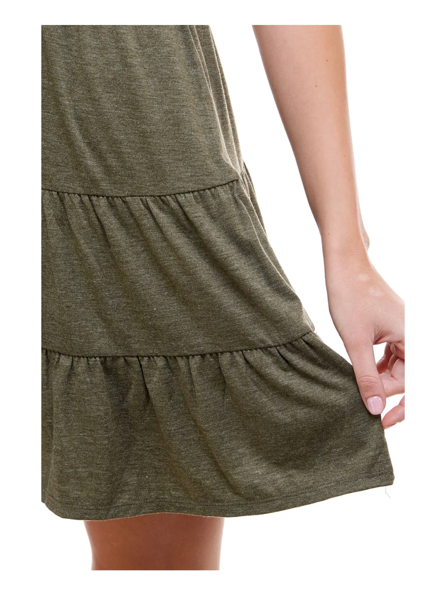 BEBOP Womens Short Sleeve Crew Neck Short Fit   Flare Dress