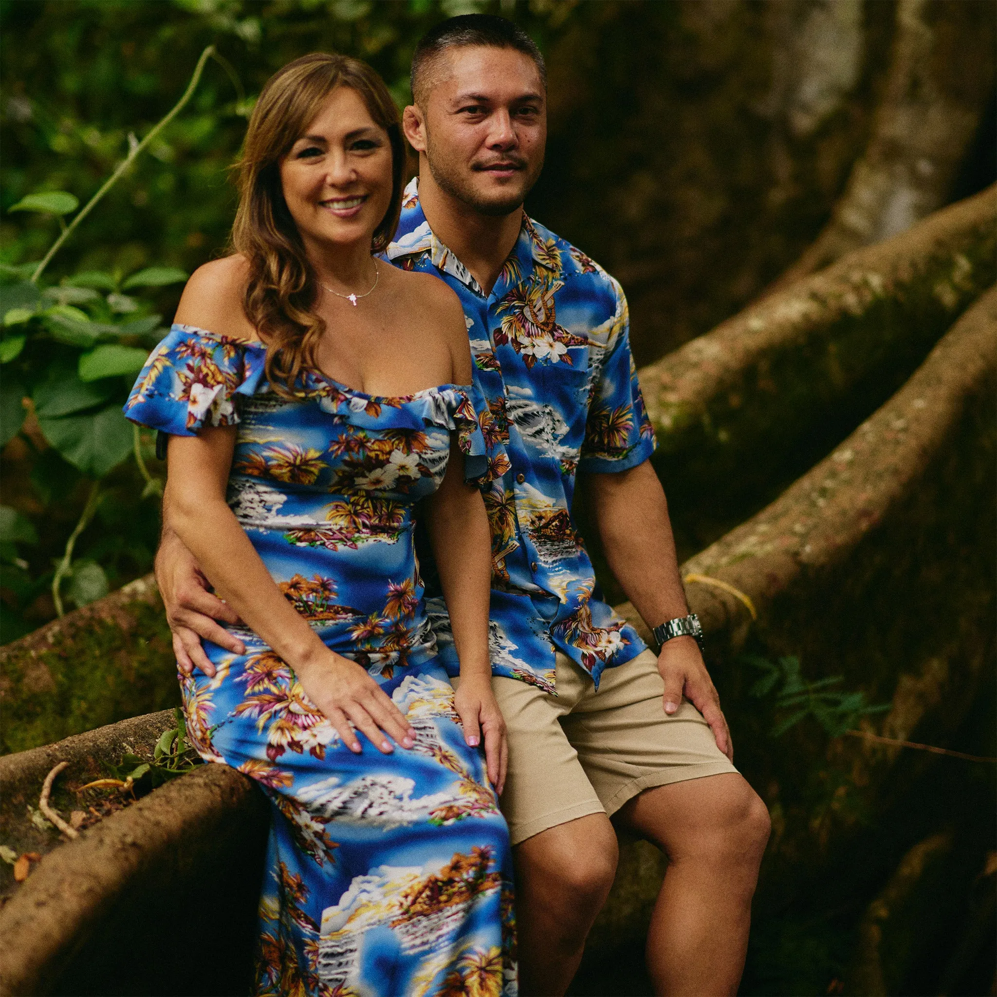 Blue Hawaii Empire Dress