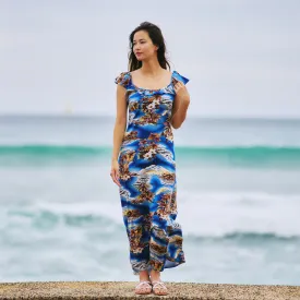 Blue Hawaii Empire Dress