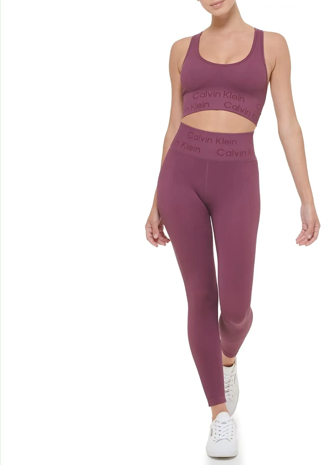 Calvin Klein Performance Women's Textured Knit 7/8 Active Leggings