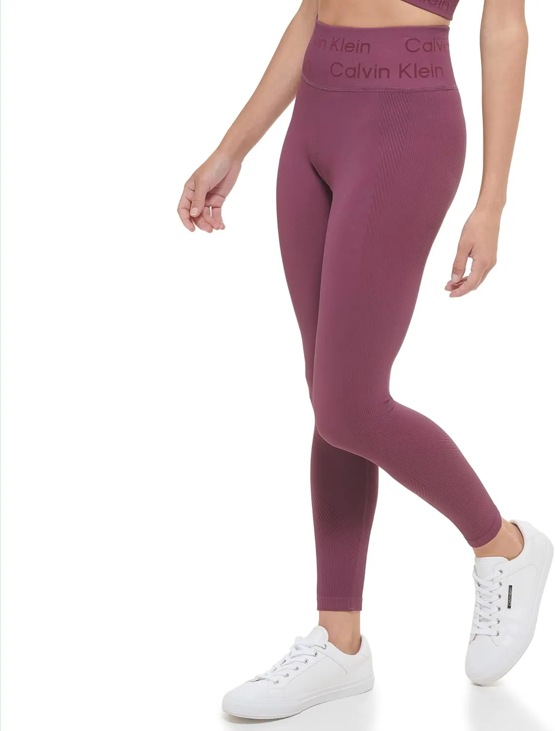 Calvin Klein Performance Women's Textured Knit 7/8 Active Leggings