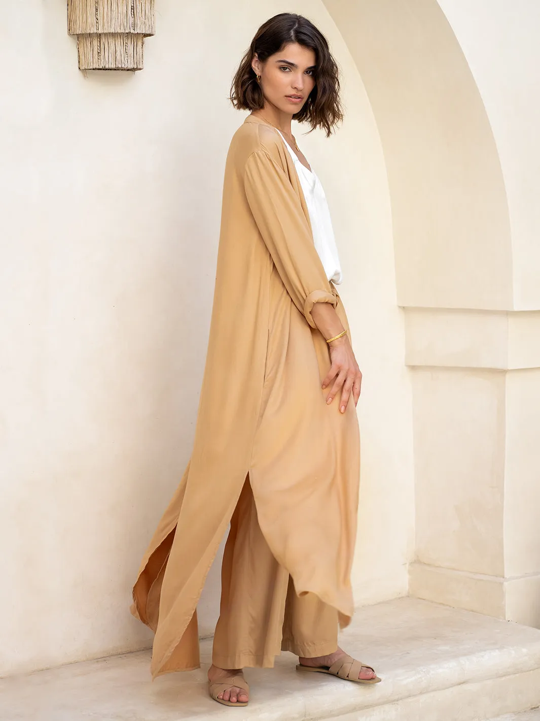 Carmel Ecovero™ Shirt Dress Camel
