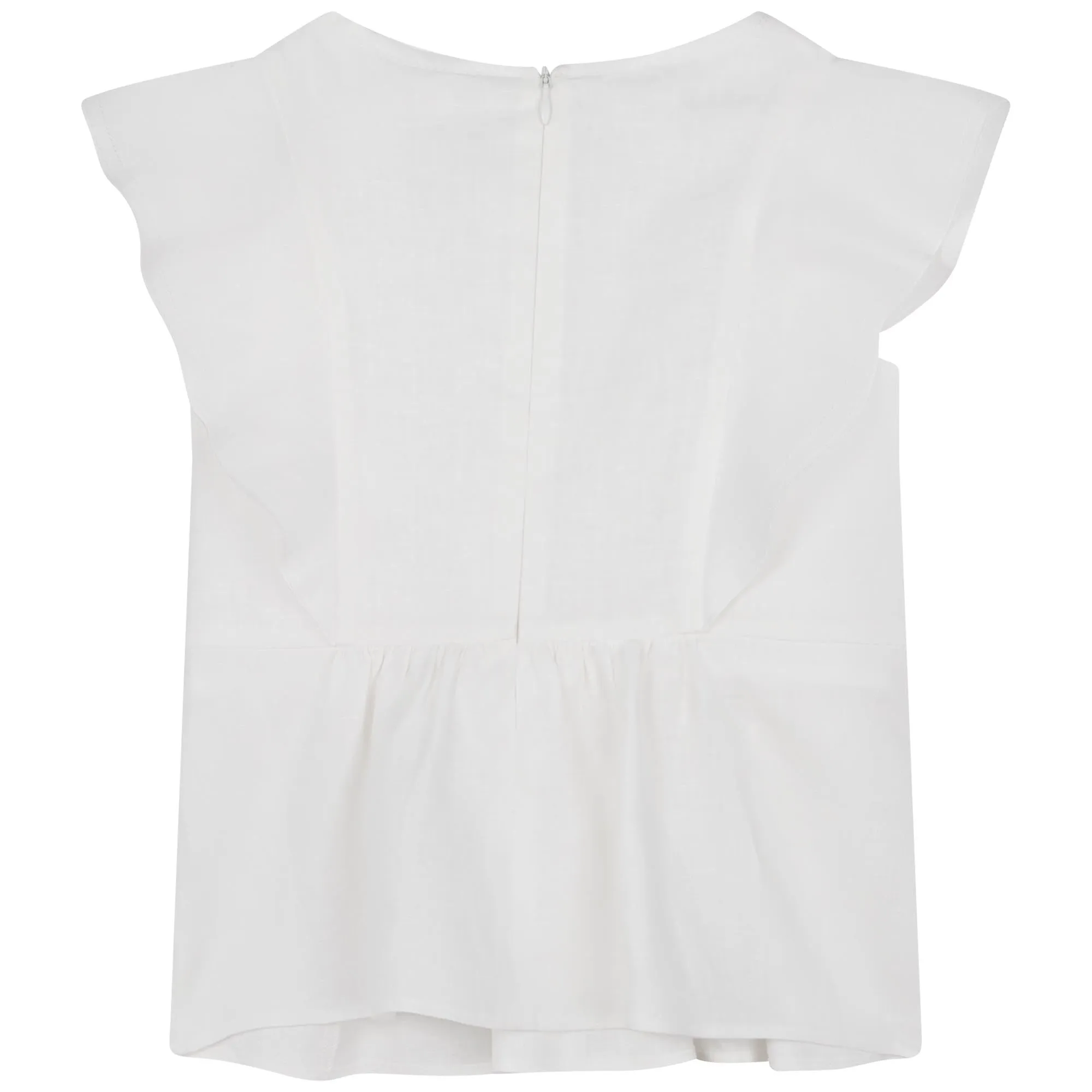 CL Ivory Smocked Detail Blouse
