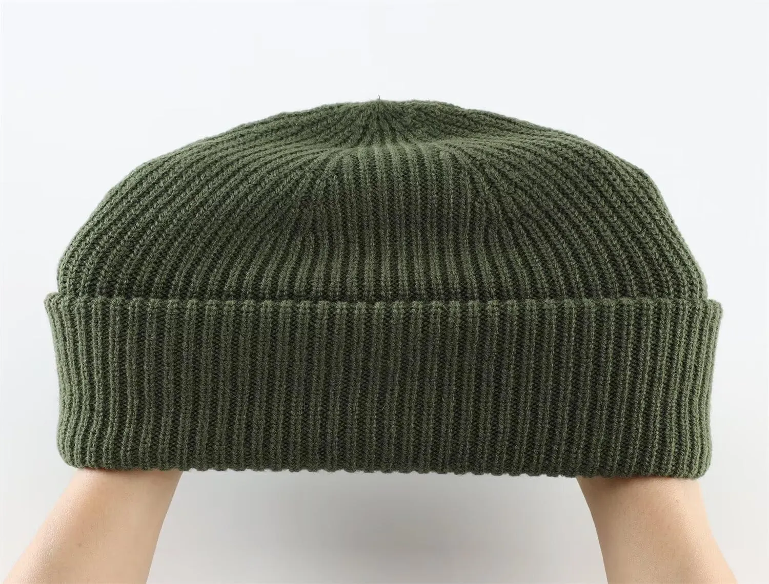Connectyle Short Fisherman Beanie Hats for Men Women Acrylic Winter Warm Hat Knit Cuffed Beanies Watch Cap