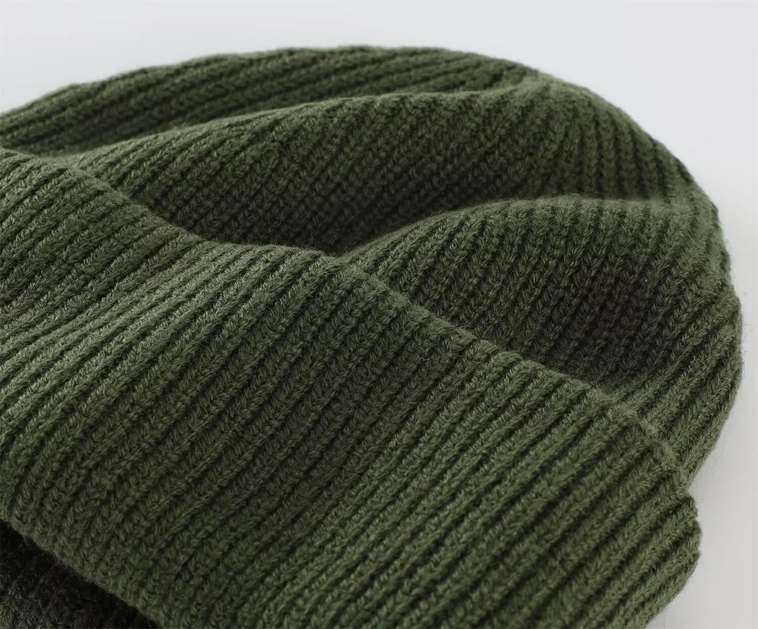 Connectyle Short Fisherman Beanie Hats for Men Women Acrylic Winter Warm Hat Knit Cuffed Beanies Watch Cap