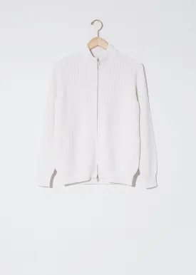 Cotton & Cashmere Zip Cardigan