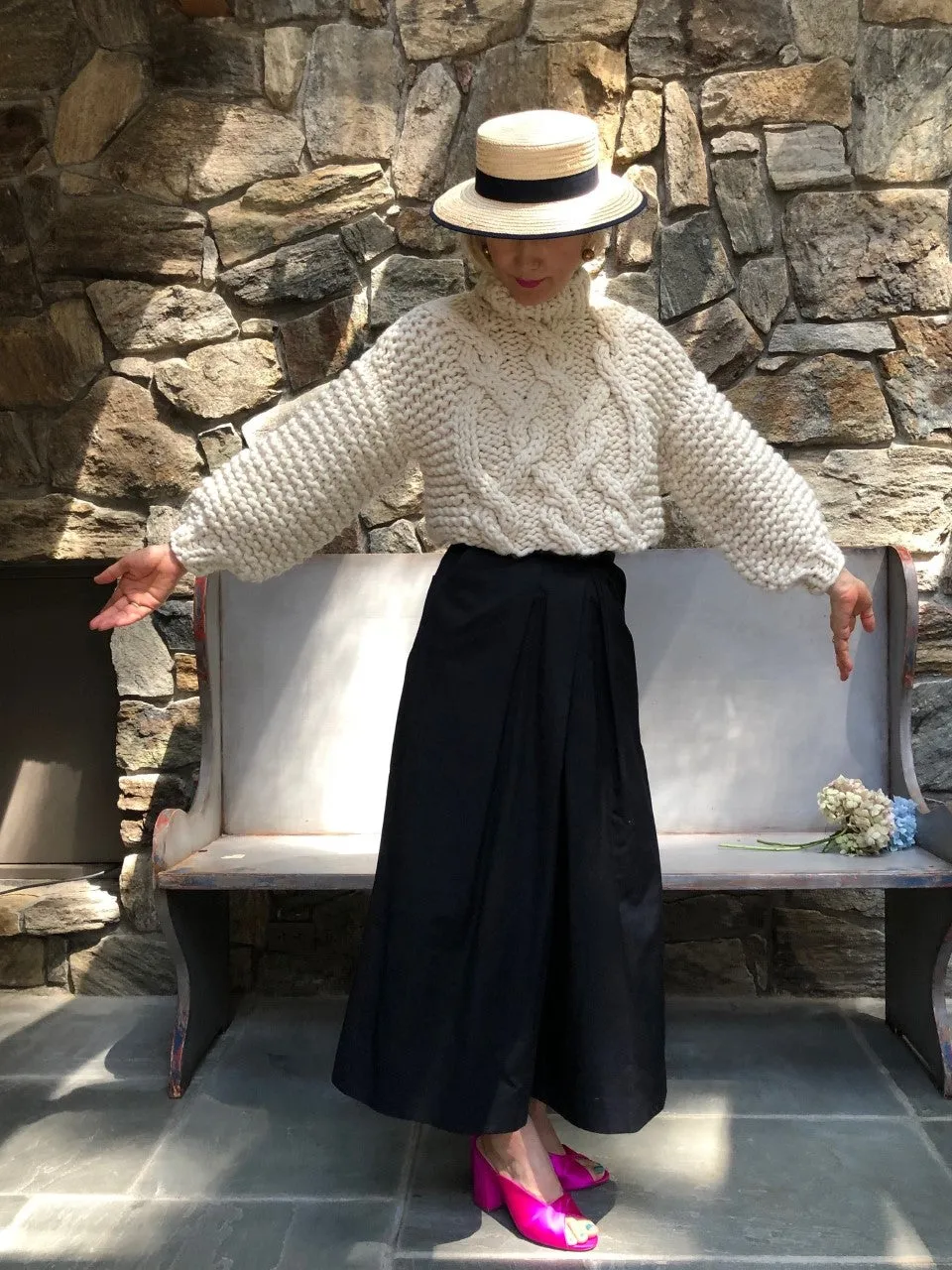 Cropped Urban Fisherman Sweater PATTERN- Merino No. 5