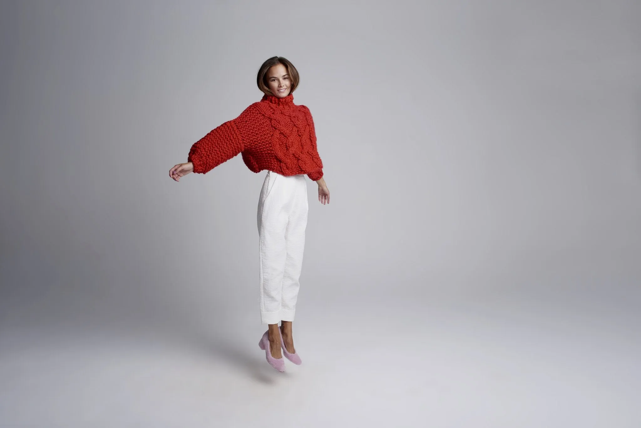 Cropped Urban Fisherman Sweater PATTERN- Merino No. 5