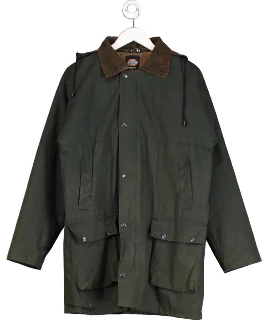 Dickies Green Work Jacket With Hood UK S