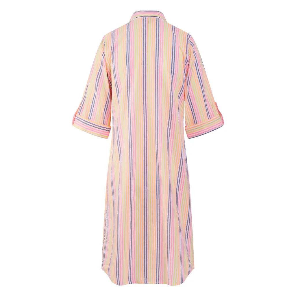 Fluro Deb Front Pocket Shirt Dress