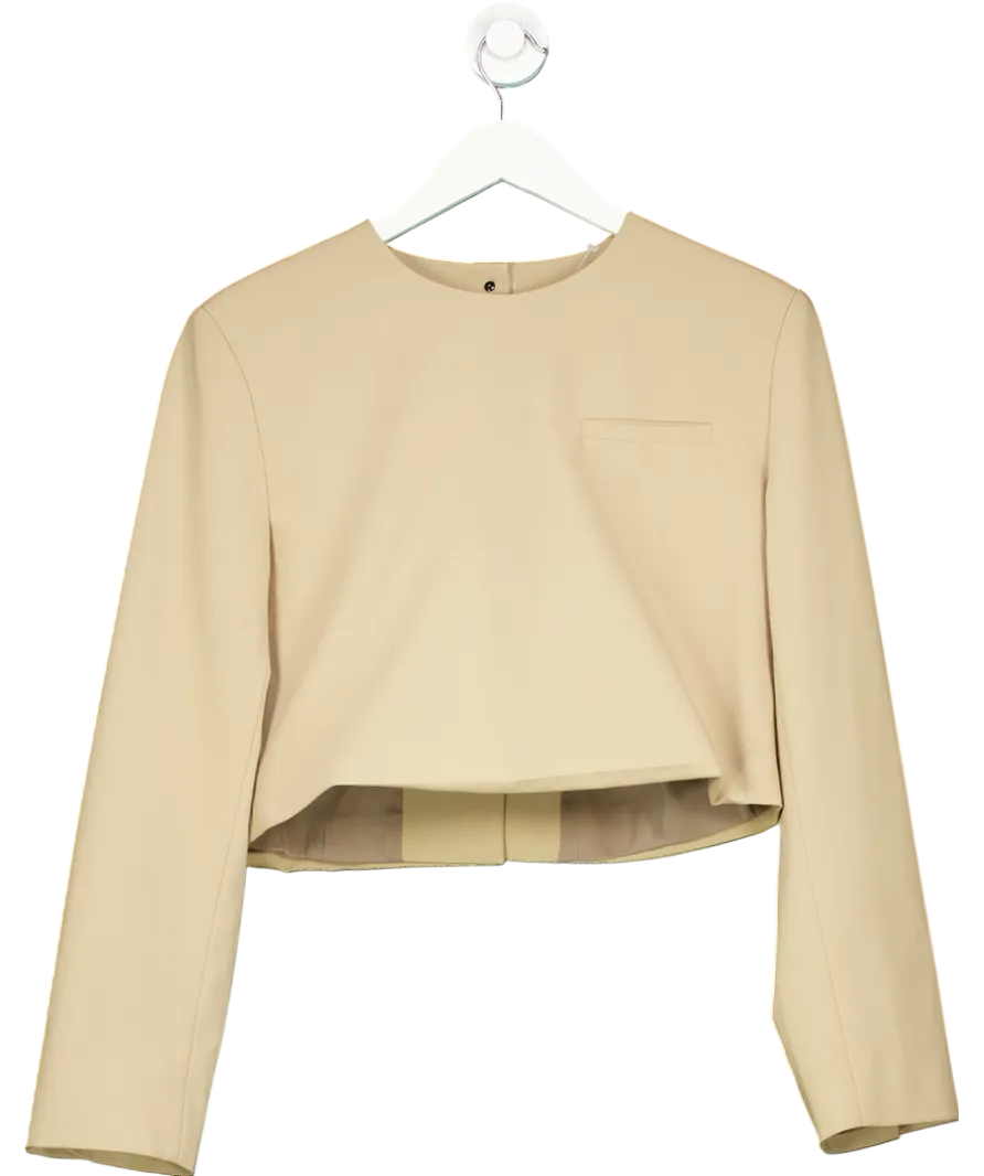 FRANKIE SHOP Beige Tamsin Top UK XS/S