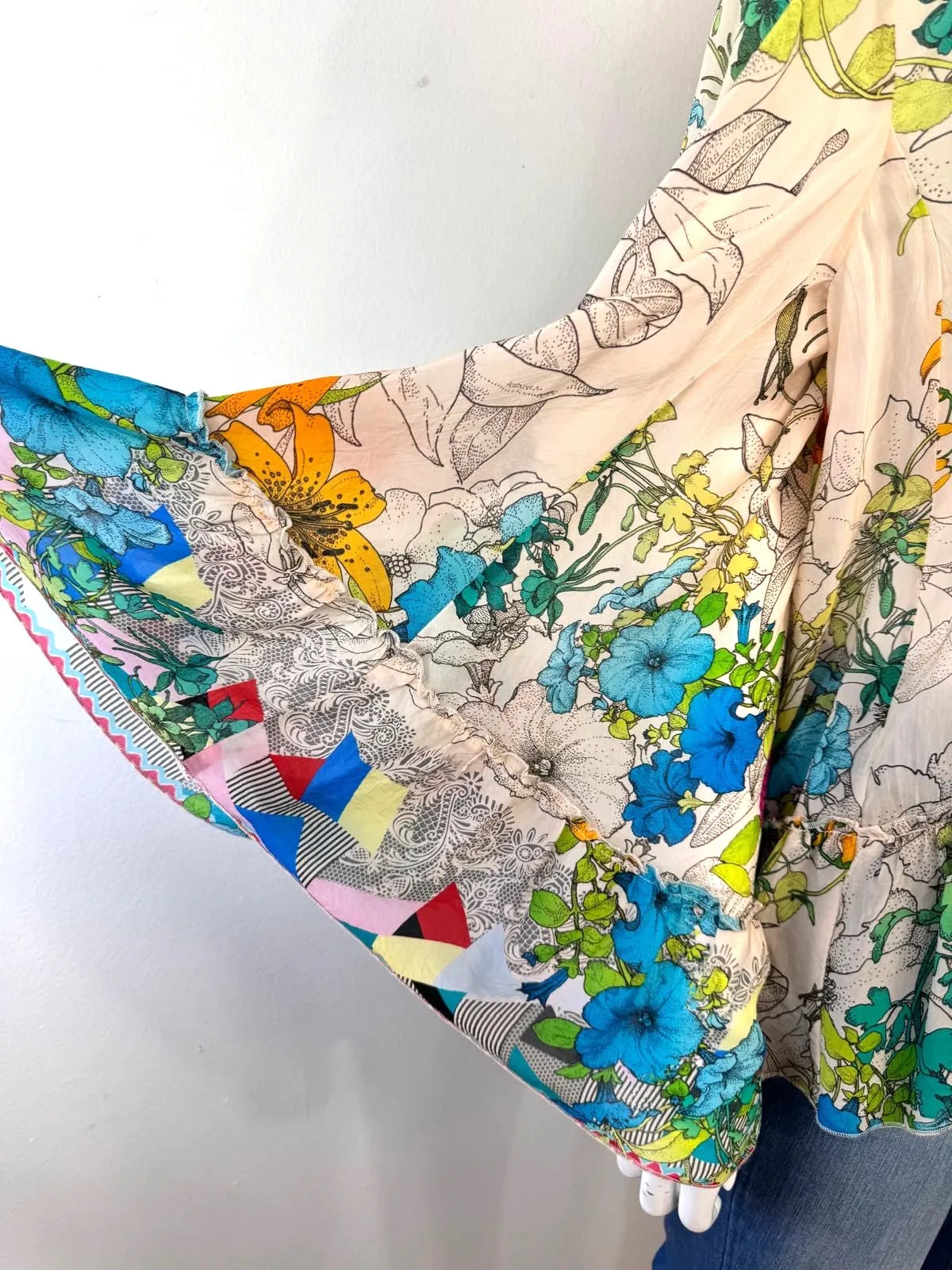 JOHNNY WAS DEQUENCE GEORGINA KIMONO BLOUSE