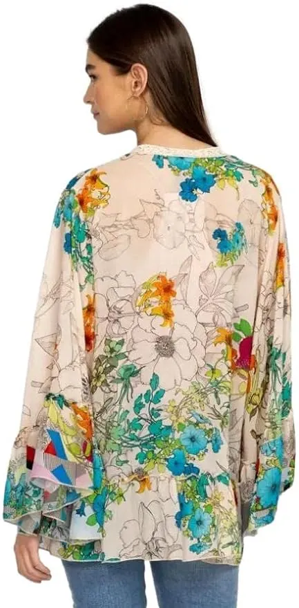 JOHNNY WAS DEQUENCE GEORGINA KIMONO BLOUSE