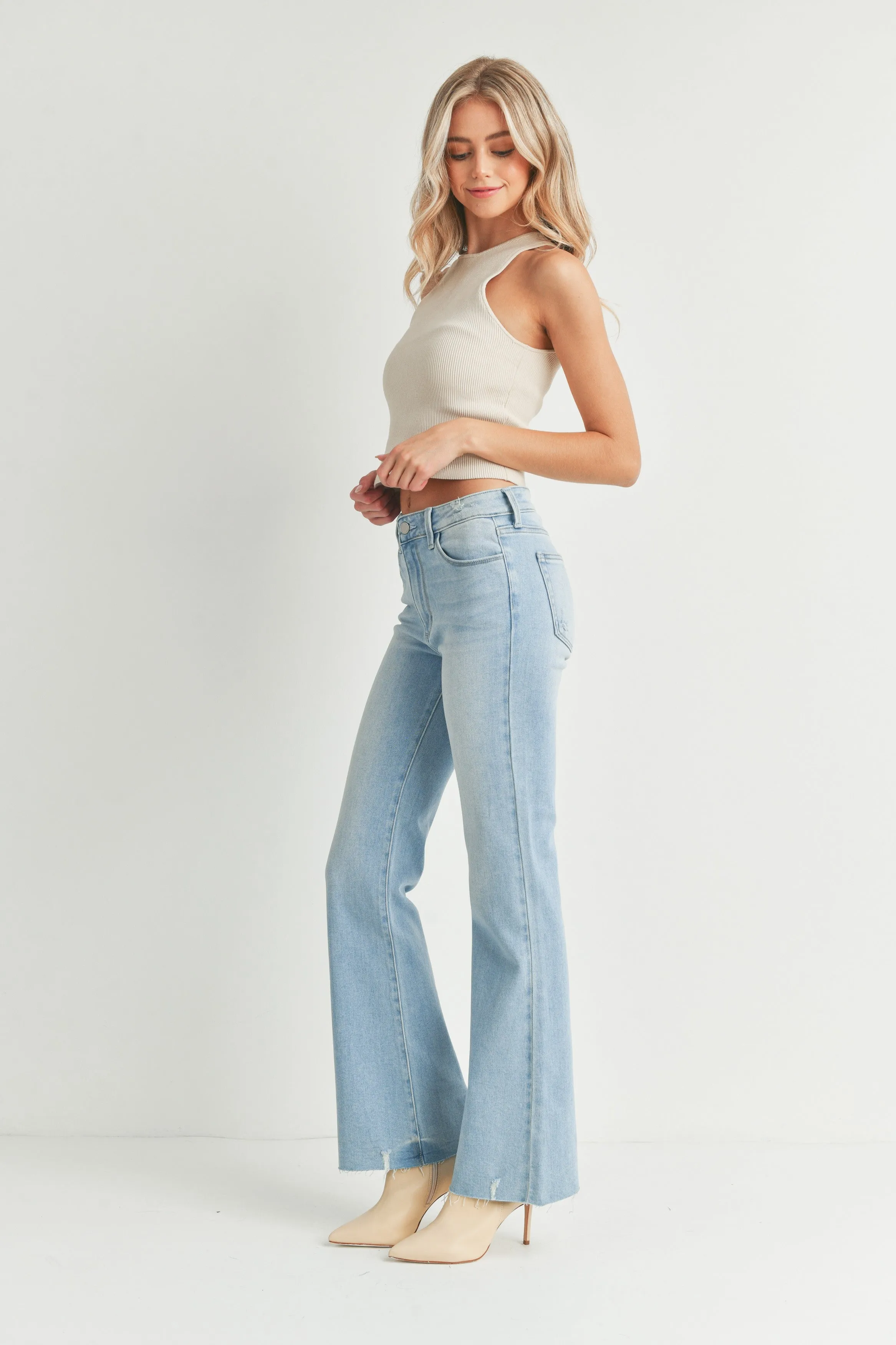 Just Black Denim Light Flare Jean