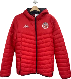 Kappa Red West Bridgford Football Club Puffer Jacket UK XL