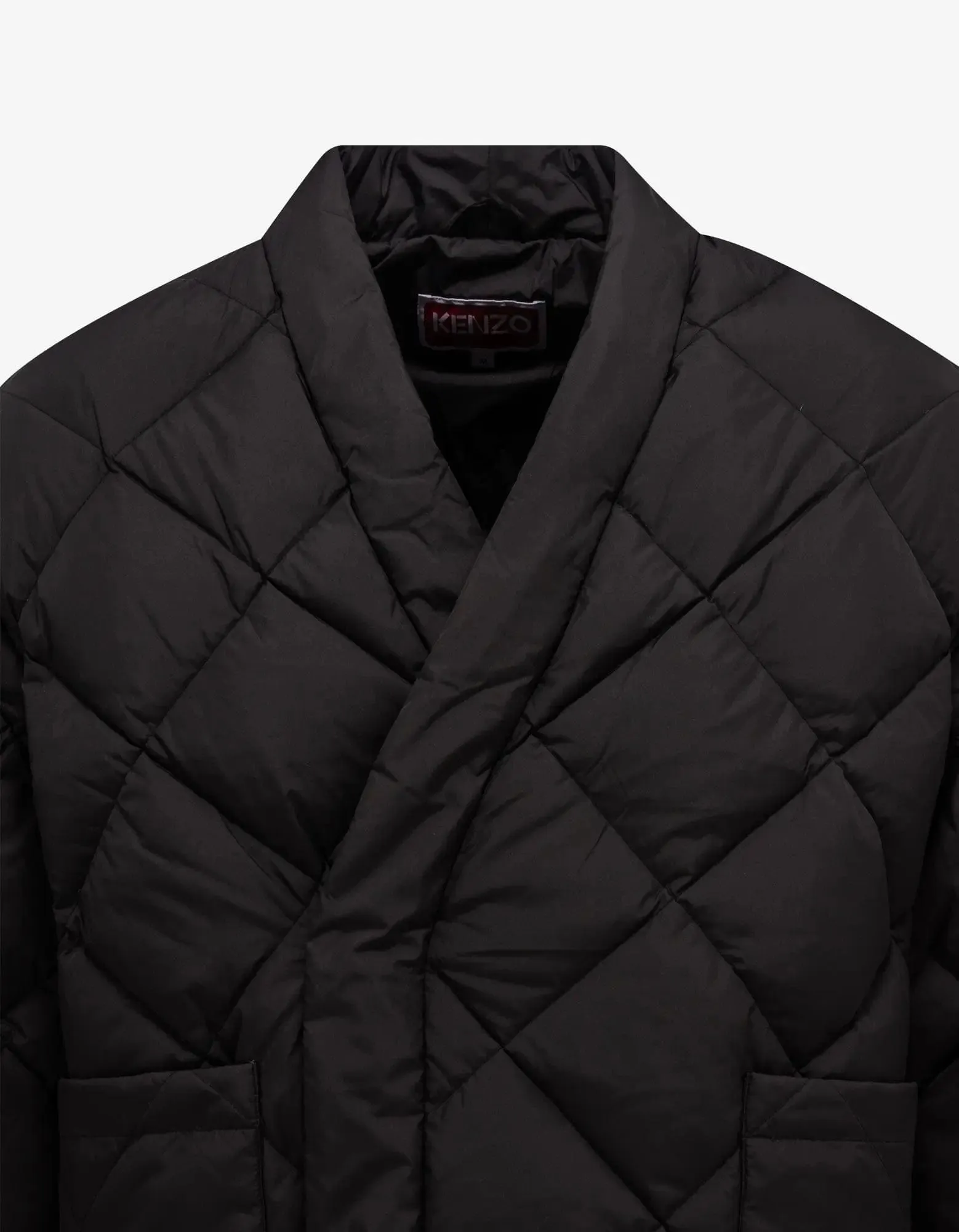 Kenzo Black Kimono Light Down Jacket
