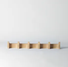 Krog Long Coat Hooks, Oak