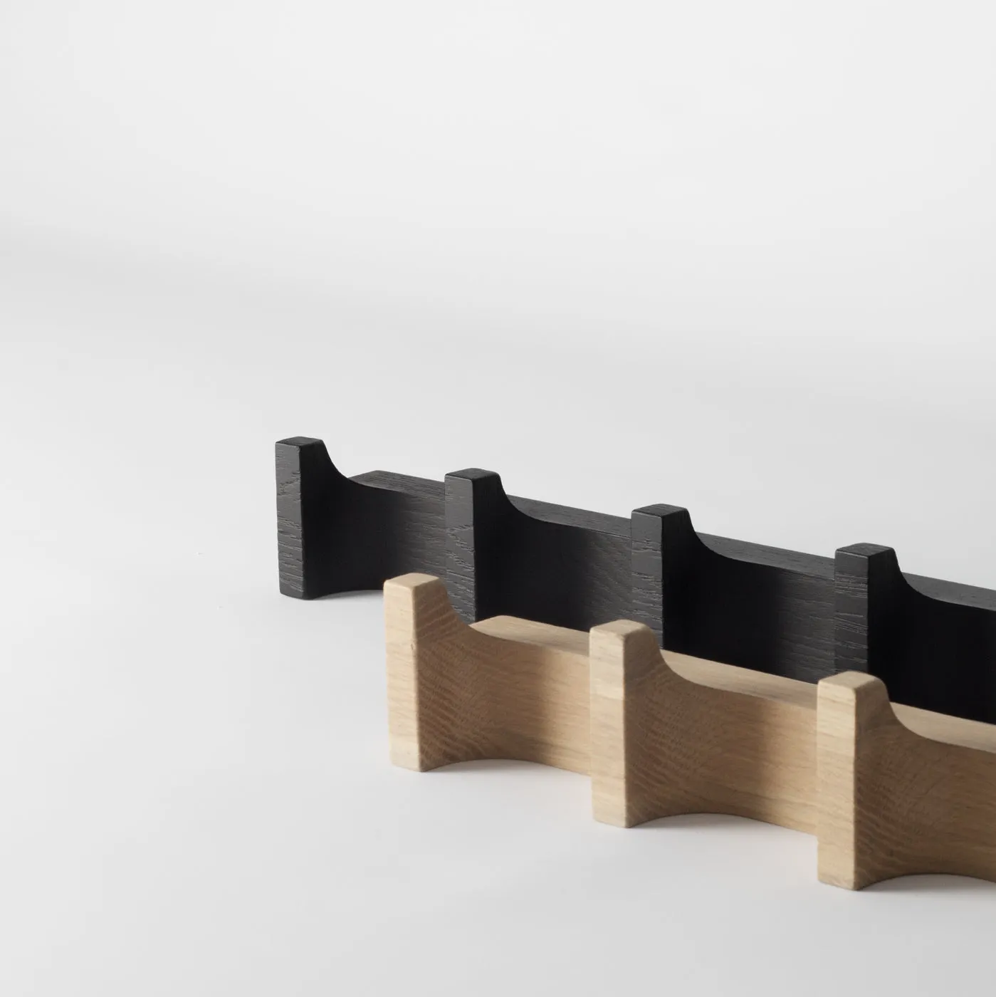Krog Long Coat Hooks, Oak