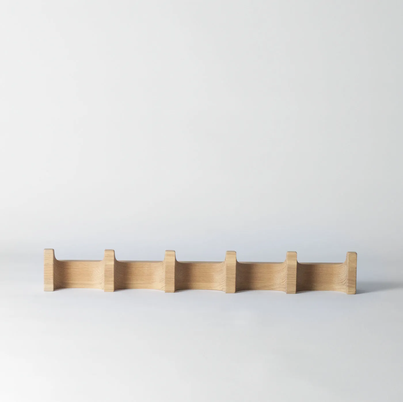 Krog Long Coat Hooks, Oak