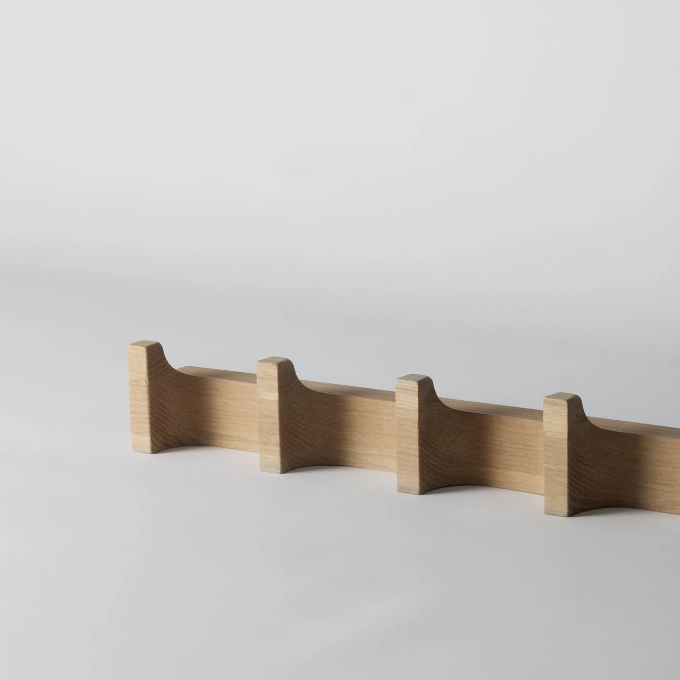 Krog Long Coat Hooks, Oak
