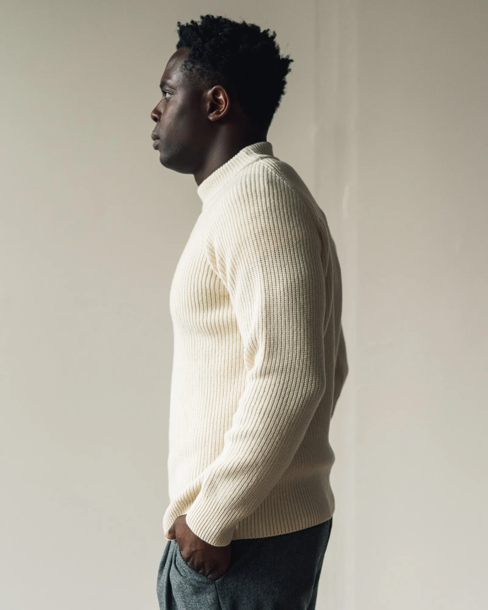 La Paz Prata Mock Sweater, Ecru