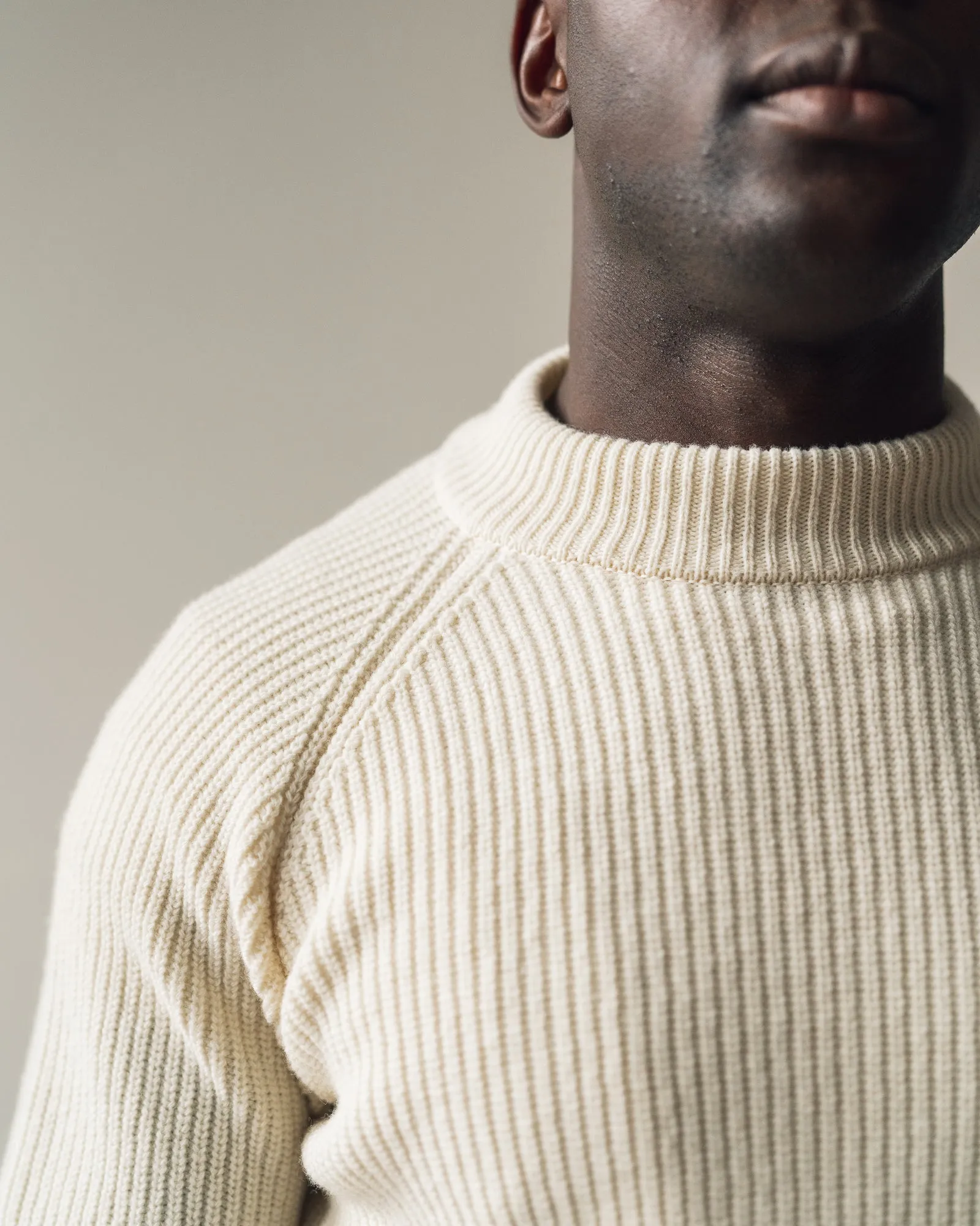 La Paz Prata Mock Sweater, Ecru