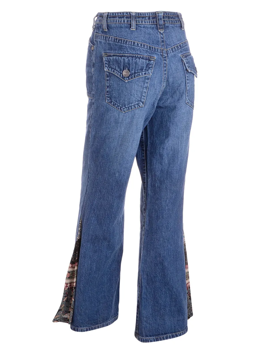 Label Stone Wash Boho Flare Jeans
