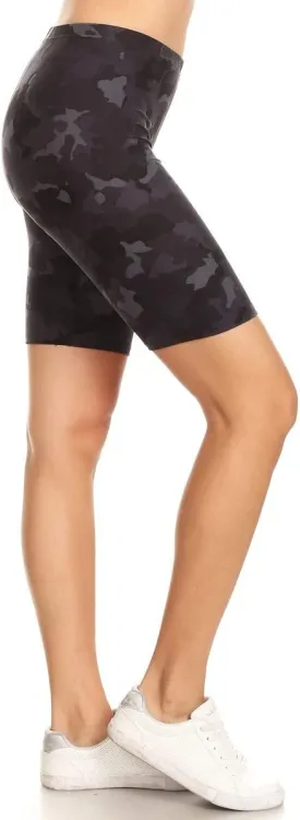 Leggings Depot Women's Fashion Biker Shorts Popular Prints BAT1