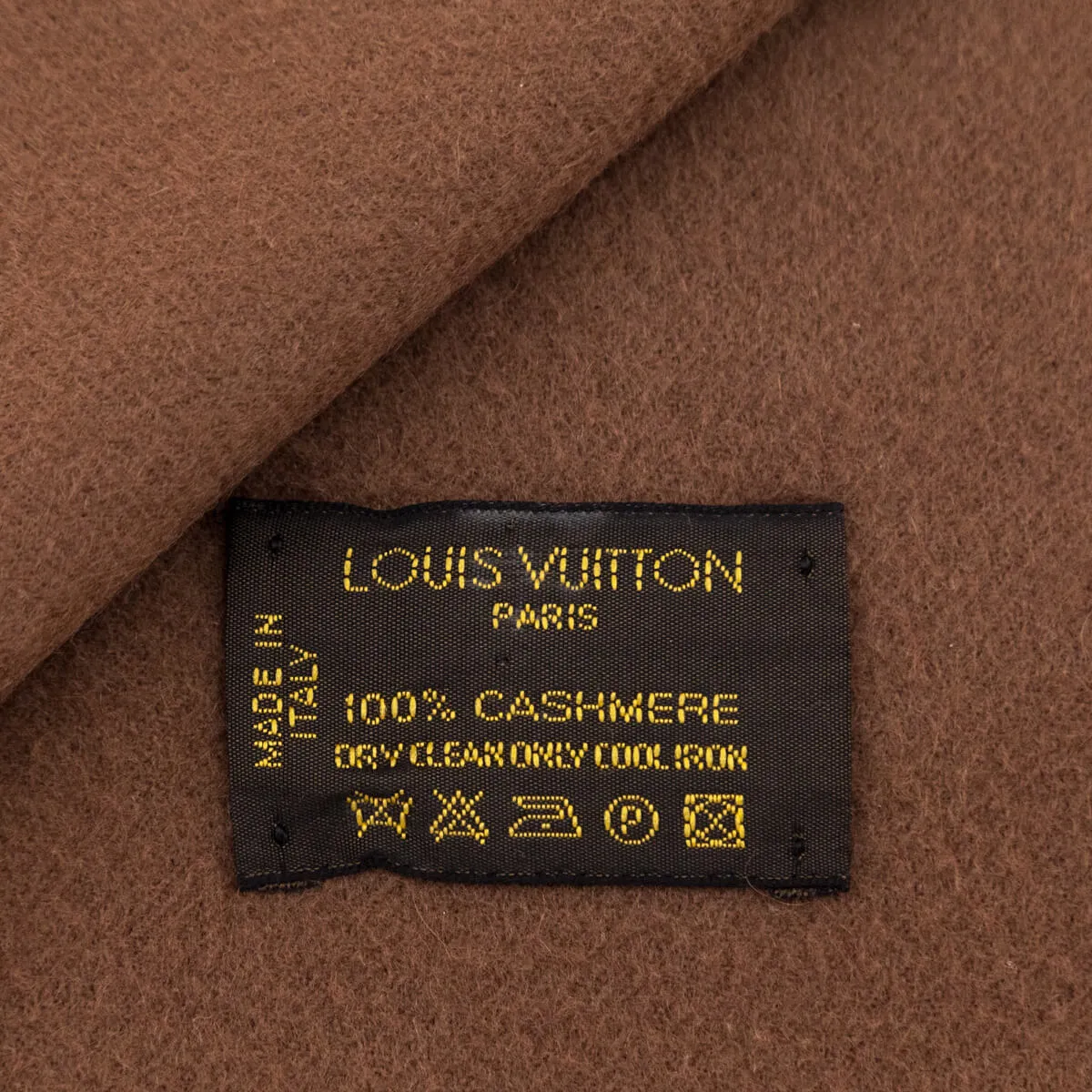 Louis Vuitton Brown Cashmere Jhelam Scarf