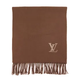 Louis Vuitton Brown Cashmere Jhelam Scarf