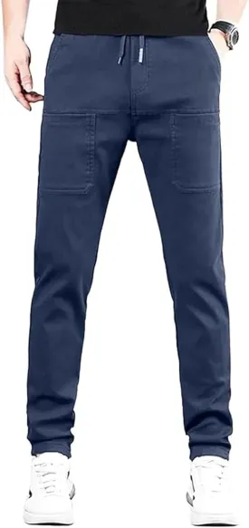 Manzera Mens Stretch Cargo Pants, Sirmale Mencomfy Multipants - High Stretch Multi-Pocket Durable Cargo Pants Men's