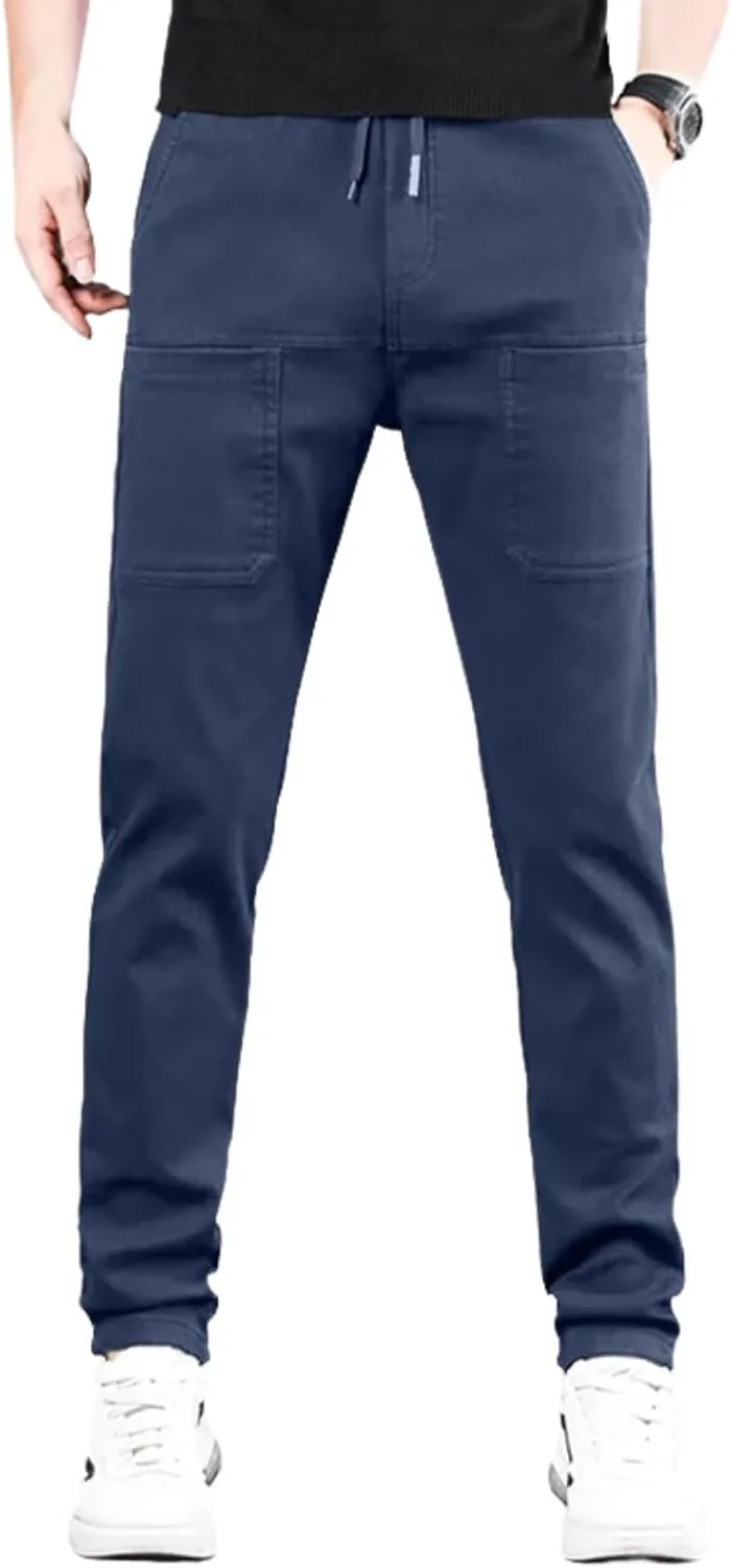 Mencomfy Cargo Pants for Men, High Stretch Durable Cargo Pants for Hiking, Multipants - Multi-Pocket Stretch Fashion Trousers