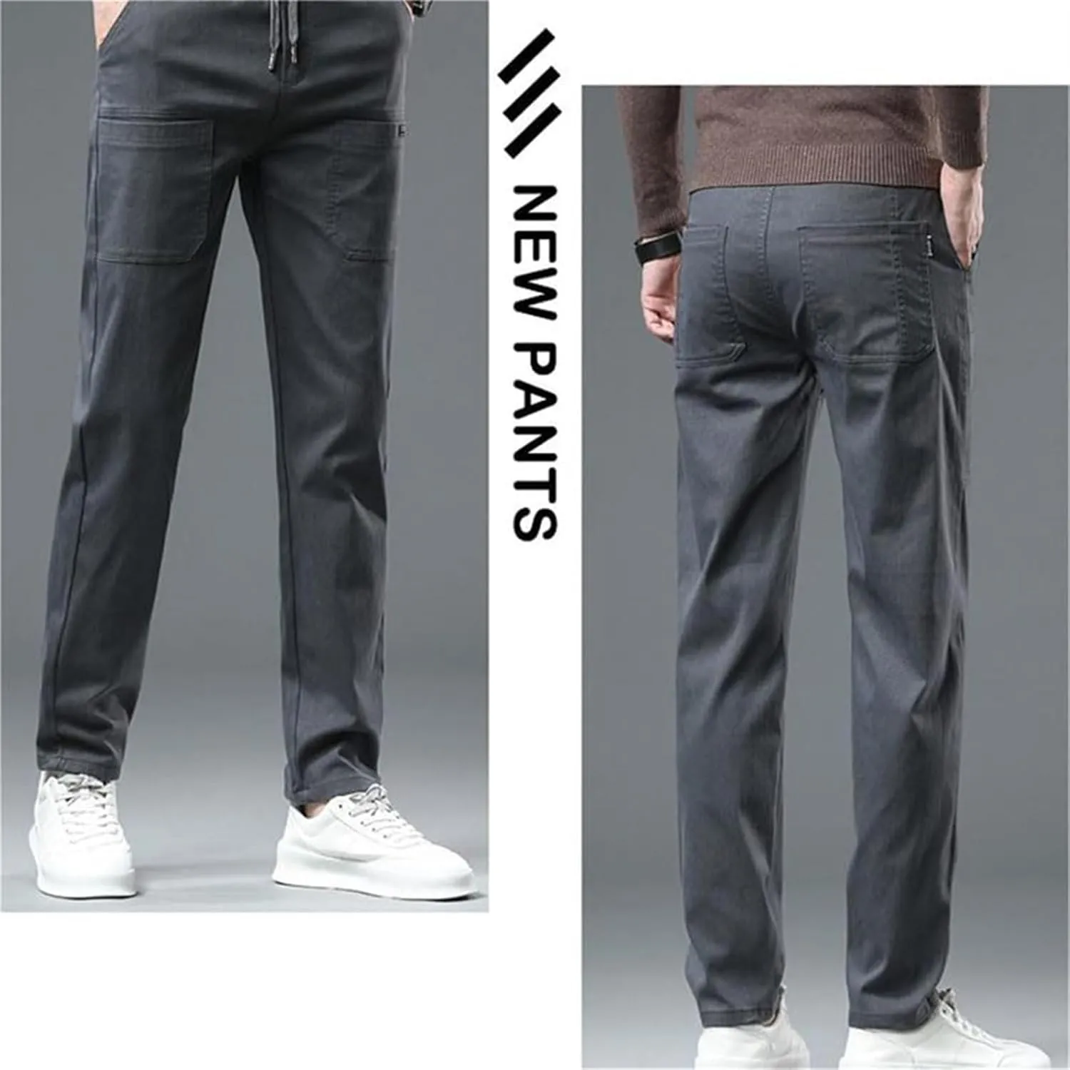 Mencomfy Cargo Pants for Men, High Stretch Durable Cargo Pants for Hiking, Multipants - Multi-Pocket Stretch Fashion Trousers