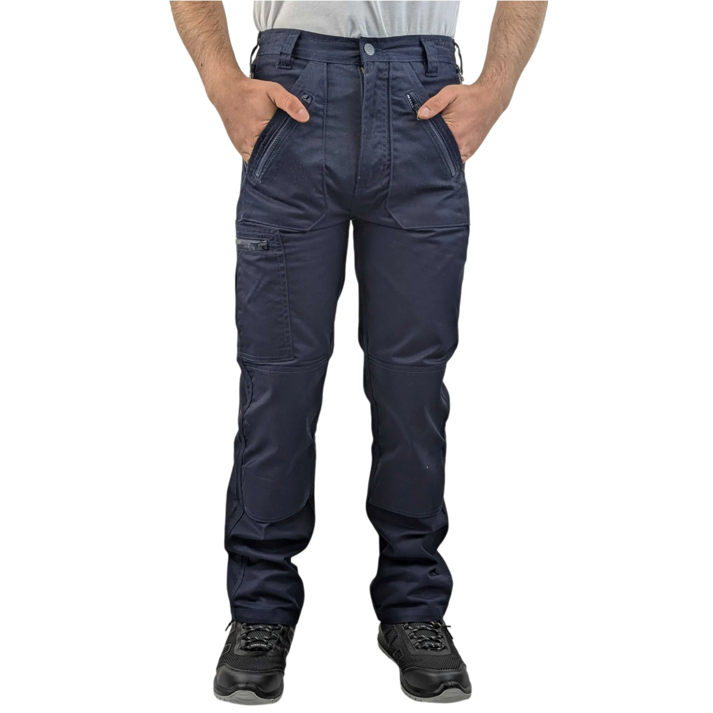 Mens Durable Cargo Action Work Trousers