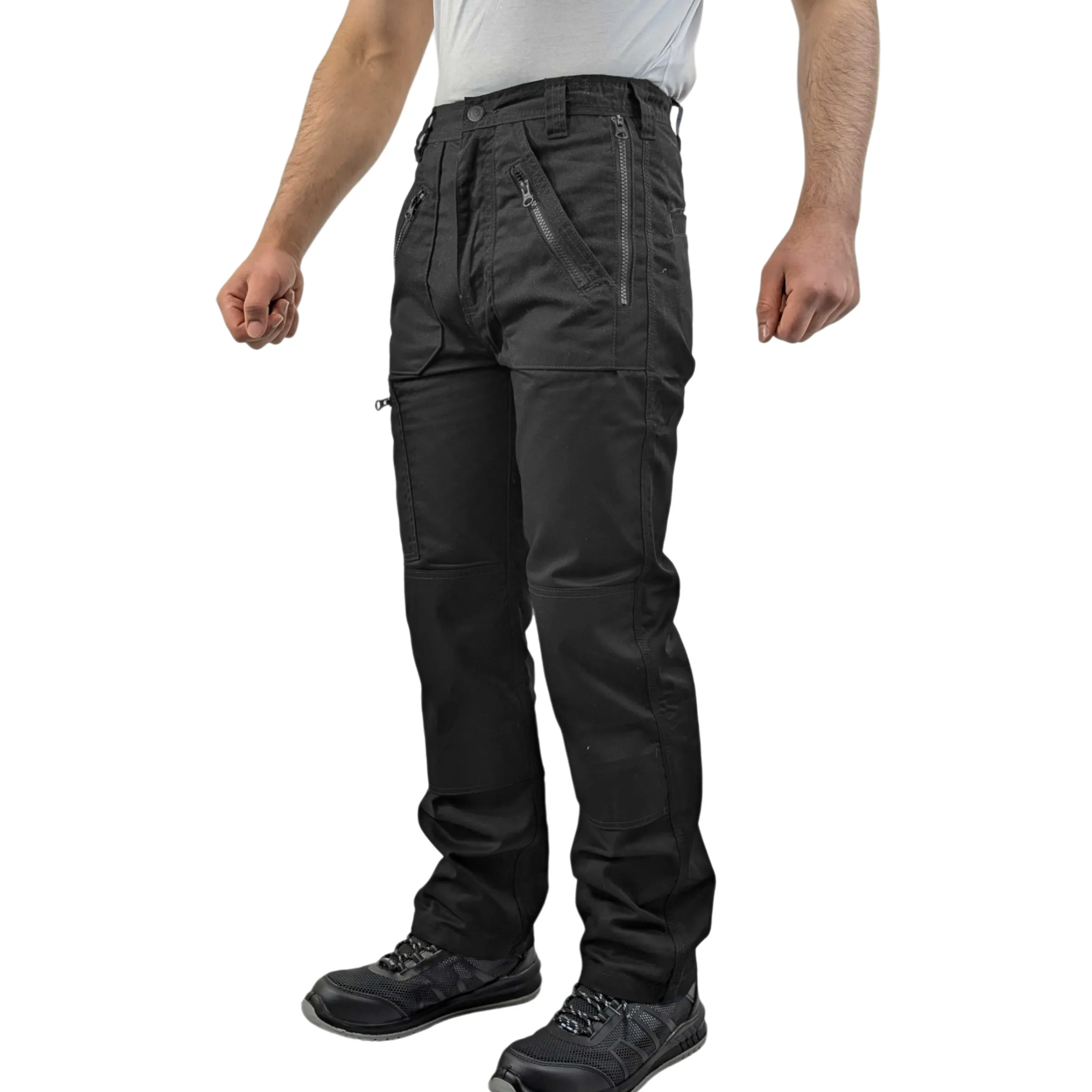Mens Durable Cargo Action Work Trousers