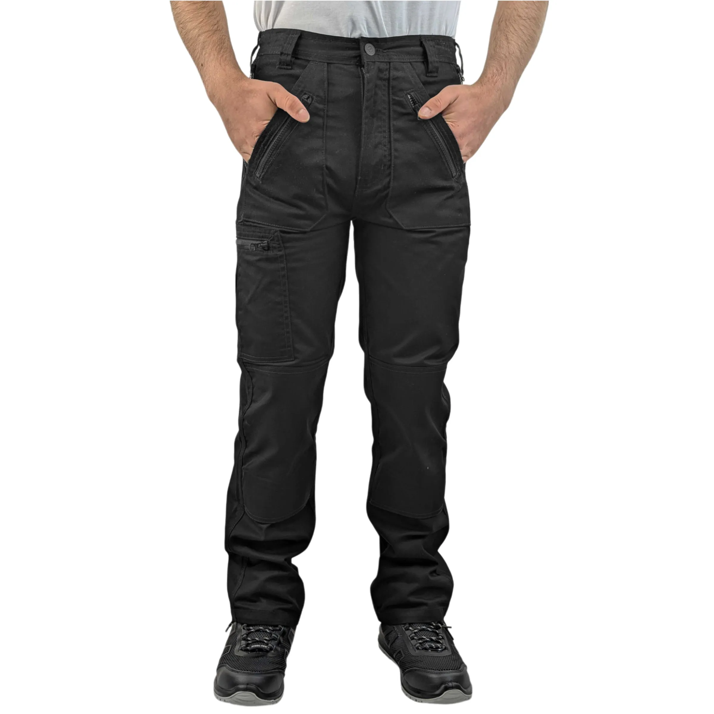 Mens Durable Cargo Action Work Trousers