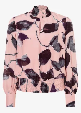 MORE AND MORE<BR>
Blouse with Autumn Leafy Print<BR>
Print<BR>