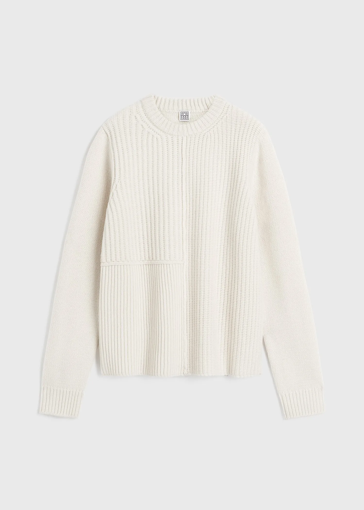 Multi-rib wool knit snow
