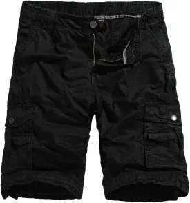OCHENTA Men's Loose Fit Cargo Shorts with Multi Pockets