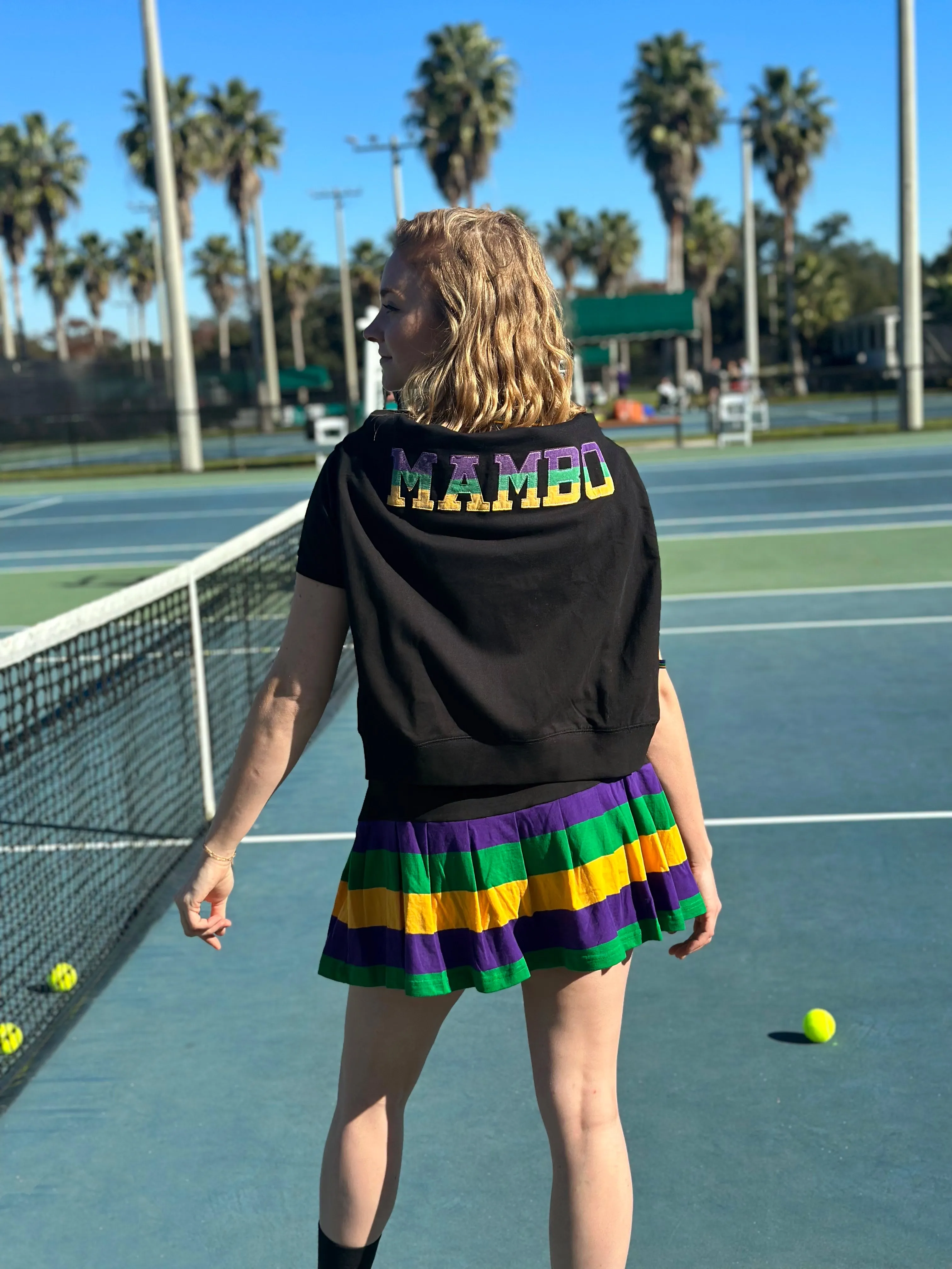 Pleated Adult Skort - Black
