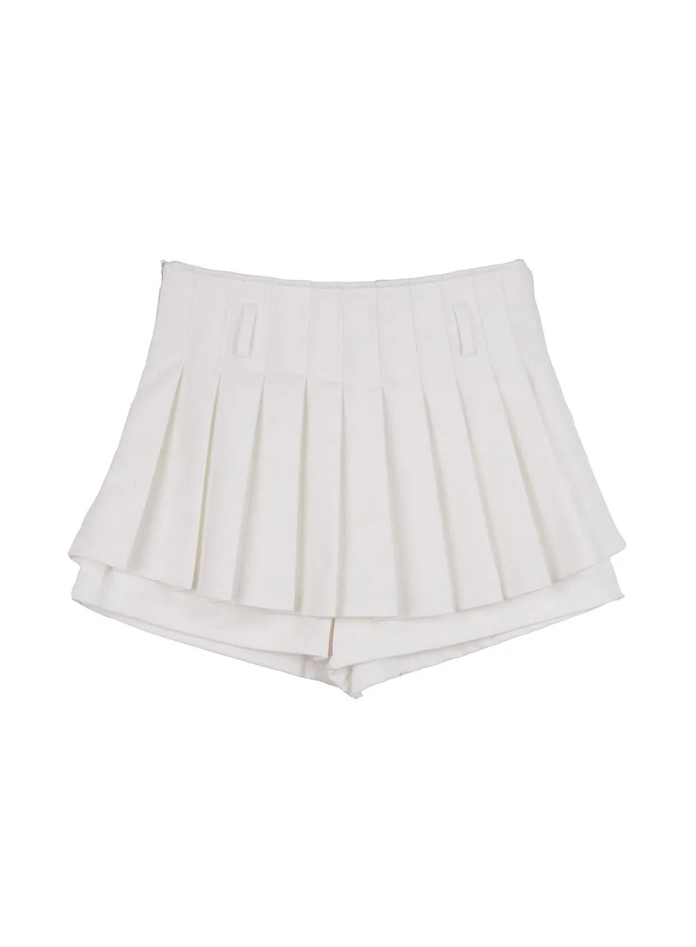 Pleated Mini Skirt with Built-In Shorts CJ528
