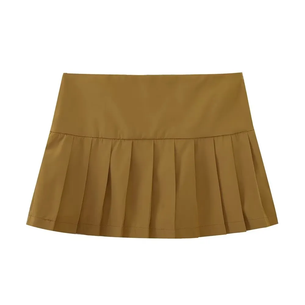 Pleated Mini Skirt