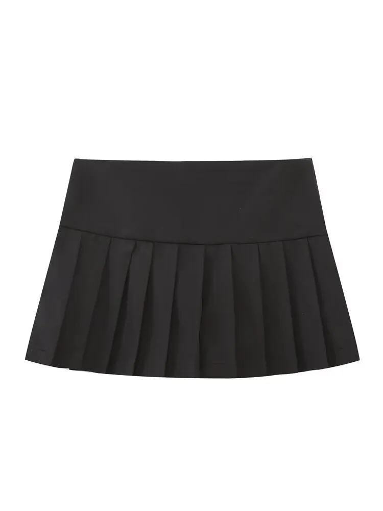 Pleated Mini Skirt